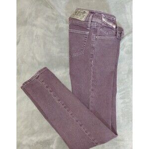 Diesel Industry Matic Bootcut Jeans Women 27 Purple Stretch Low Rise 90s Y2K